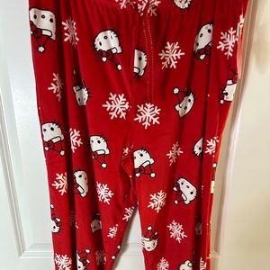 Hello Kitty Christmas Pajama Pants Size L